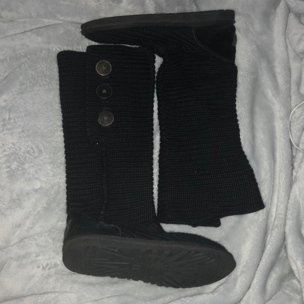 UGGS Black Knitted Winter Boots